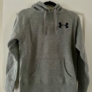 Under Armour Gray Pullover Hoodie with Kangaroo Pocket